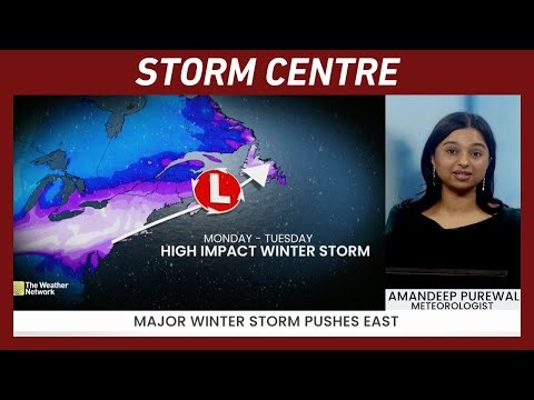 Tracking the High-Impact Winter Storm Targetting Atlantic Canada | #forecast