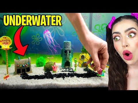 REAL LIFE Spongebob Movie AQUARIUM! (UNDERWATER DIY)