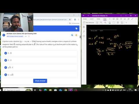 radii ratio(jee main pyq on magnetic effect of electric current)