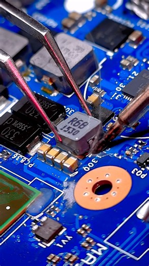 Dell Pro 14 Essential GPU Power Noise Fix ⚡ | Inductor Replacement #dell #repair #electronics