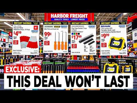 AMAZING NEW Harbor Freight Instant Savings! Top Deals & Price Drops (Oct 9 – Oct 29)