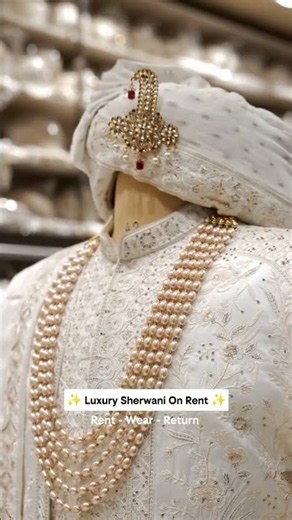 Dream sherwani, rented right here 👌