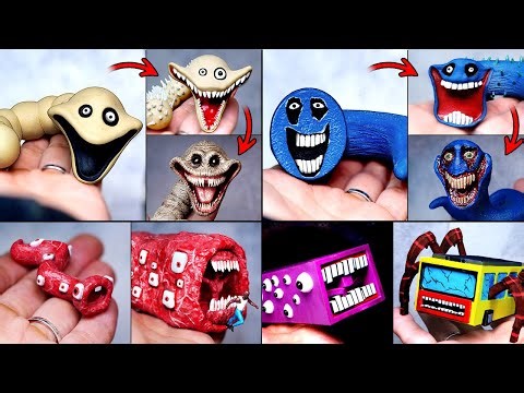 [Roblox]Making Hungry Worm & Hungry Snake Train Eater Psycho Tomato Apple Sculptures Timelapse