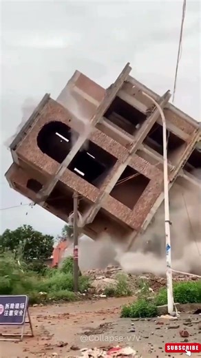 Terrifying Building Collapse Caught on Camera #buildingcollapse #terrifying