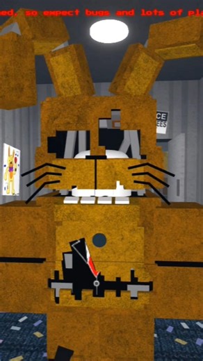 #fnaf #horror #horror #Roblox Gen 2 Spring Bonnie suit Spring lock Failure animation.