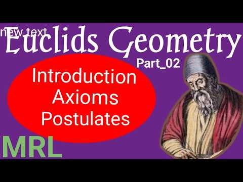 What is Euclid's Geometry part 02 ? Learning Axioms. Postulates, Theorems, Conjecture & Proof.