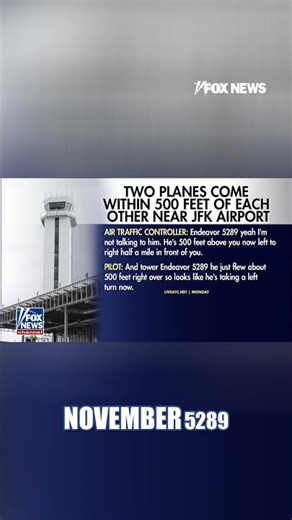CLOSE CALL: Planes come within 500 ft over JFK #foxnews #news #us #fox
