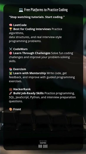 Best Free Websites to Practice Coding #coding #developer #codeflow