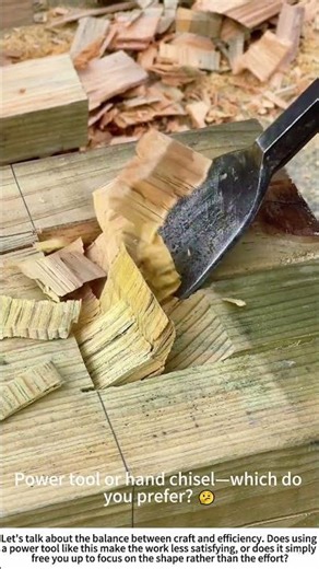 Precision & Power: Shaping Wood with an Electric Chisel ⚡