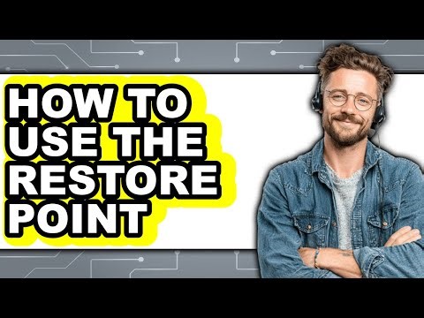 How to Use the Restore Point (only Way)