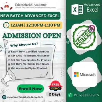 Advanced Excel Batch Admissions Open-TalentMark Academy.mp4
