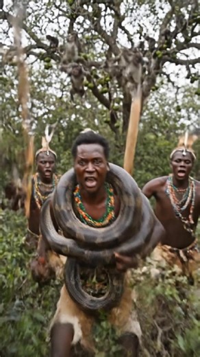 These hunters were hiding, setting an ambush for monkeys. Suddenly, one of them was attacked and grabbed by a huge python. Because of their unity and teamwork, they managed to rescue him and captured the python, turning it into their own prey. Follow African Culture Explorer Like share and Comment #fypシ゚viralシfypシ゚viralシalシ #fypreelsシ゚viralシ #viralreelsfacebook #fypchallenge #viralreelschallenge #fypシ゚ #huntinglife #hadzabetribechallenge | African Culture Explorer