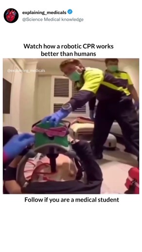 Watch how a robotic CPR works better than humans 🩺😷🏥