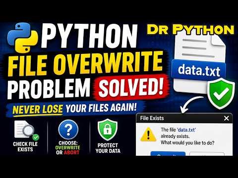Python File Overwrite Problem SOLVED (Never Lose Files Again) 2026