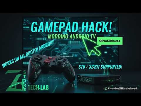 Gamepad to Mouse on ANY Rooted Android (32-bit & 64-bit Supported!) | GPad2Mouse Tutorial