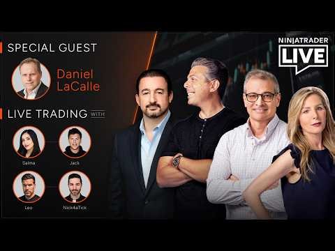 NinjaTrader Live | Futures Trading + Analysis | Daniel LaCalle, Jack + Salma, & Nick + Leo (5/18/26)