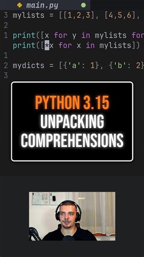Python 3.15's Unpacking Operator Allows Flattening Lists Easily
