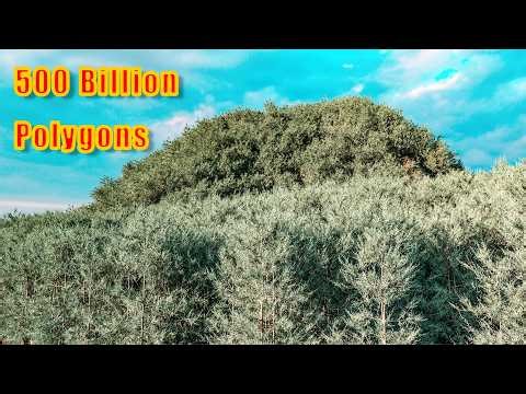 How We Scattered Millions of Highpoly Trees on Mountain Terrain - Scene File Included