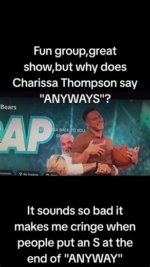 I love the show The 4 former players are all funny and interesting.She's the one who's supposed to speak better than anyone because she's a professional.She studied Law and Society(only in California)at UCSB.That might explain it.But seriously.It sounds zo ignorant.