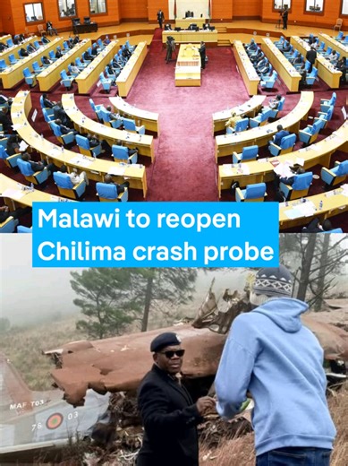 Malawi's parliament will launch a fresh investigation into the 2024 plane crash that killed then Vice President Saulos Chilima and eight others, after new concerns emerged over gaps in earlier inquiries. #dwafricasocialmedia #malawitiktok🇲🇼 #lilongwe