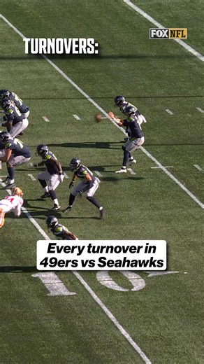 Every turnover in 49ers vs Seahawks...