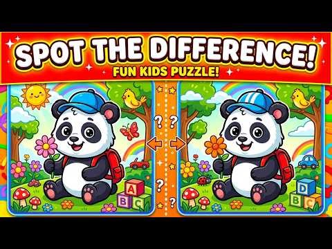 Find 3 Hidden Differences in the ADORABLE Panda Game