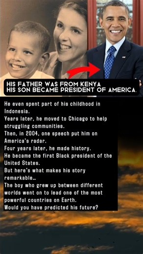 The Inspiring Journey of Barack Obama! #shorts