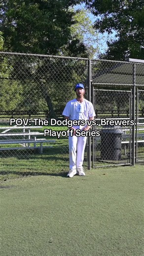 This Dodgers vs. Brewers playoff series is AWESOME #mlb #baseball #milwaukee #sports #comedy