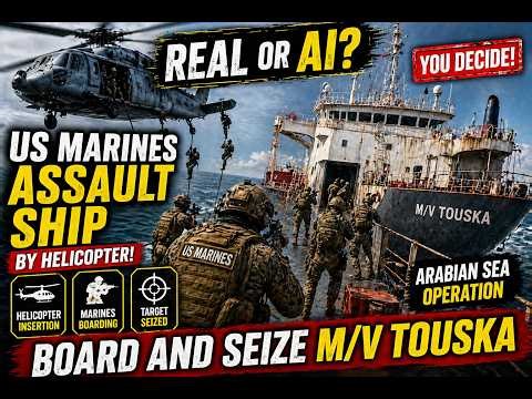 REAL OR AI? 🤯 Marines Helicopter Assault Boarding Ship ⚓🔥