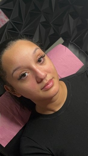 @myjaycare on Instagram: "these fit her face perfectly!! my 2nd wet set i’ve ever done ! 😍 • no shade to my 20mm girlies tho they do still be tea ! • •if viewing follow @myjaycare for more content 🩷 • •#lashextensions #huntsvillelashtech #fyp #viralvideos"