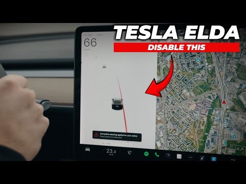 Automatically Disable Tesla's Emergency Lane Departure | Update 5.12