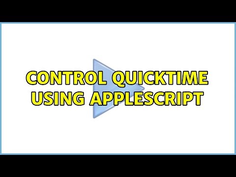 Control Quicktime Using Applescript (2 Solutions!!)