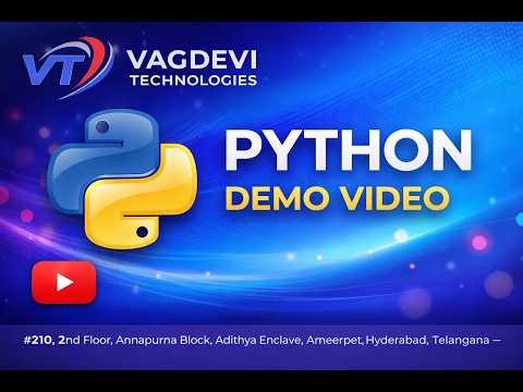 Python Made Easy 😲 | Beginner Demo Class | #coding #python #programming #vagdevitechnologies #video