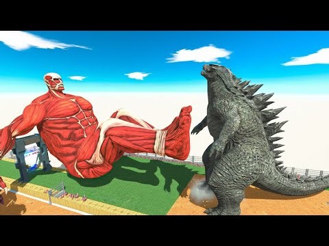 Best Godzilla and Reach The Evolution Gate Meet Colossal TItans - Animal Revolt Battle Simulator