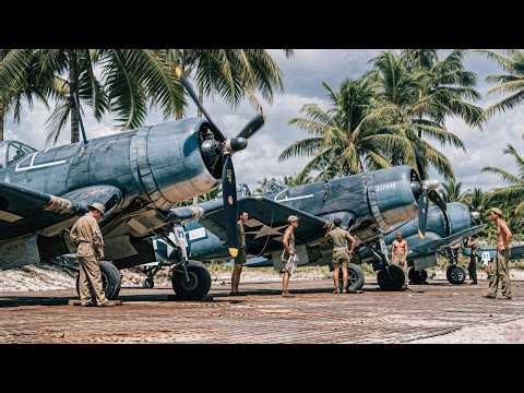 WWII Pacific War: The Black Sheep's Pacific Campaign | Restored Footage
