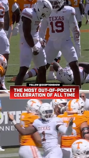 Colin Simmons acted shocked when he got flagged for this post-sack celebration