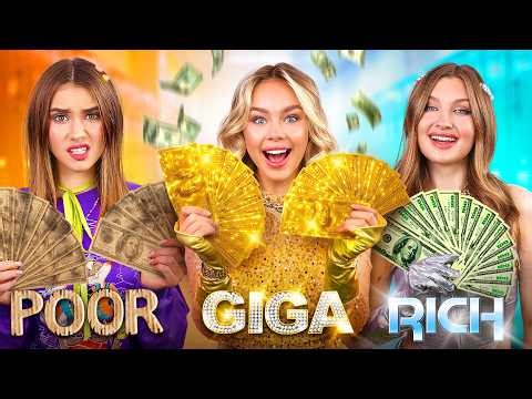 Rich vs Poor vs Giga Rich Family! Girl Bullied For Wearing Poor Costume