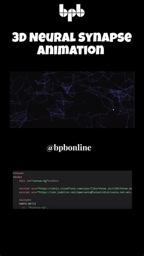 Bring Your UI to Life! 🧠 Create Interactive 3D Neural Synapses with Vanta.js & Three.js