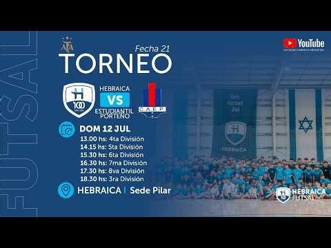 Futsal AFA | Primera "A": Hebraica vs Estudiantil Porteño - Fecha 21 (Tira de inferiores)