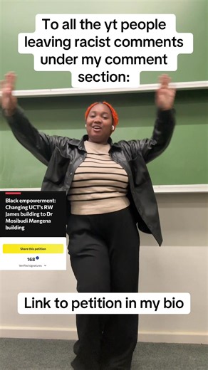 UCT decolonization petition — South Africa student protest response