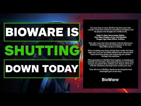 EA Is Closing BioWare and Canceling the Next Mass Effect