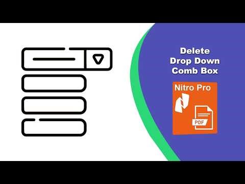How to Erase a Combo Box from a Fillable PDF in Nitro Pro PDF Editor