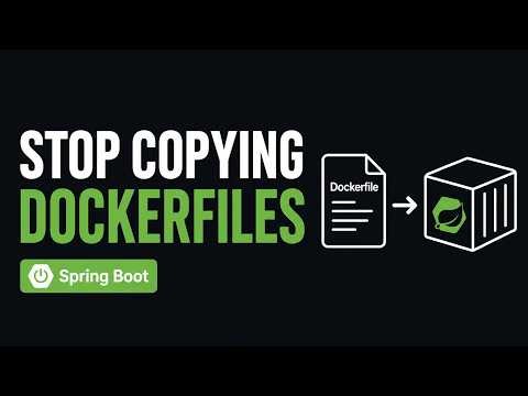 Dockerize a Spring Boot App Like a Real Backend Developer