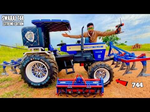 RC Realistic Swaraj 744 Tractor Unboxing & Weight Pull Test – Chatpat toy tv