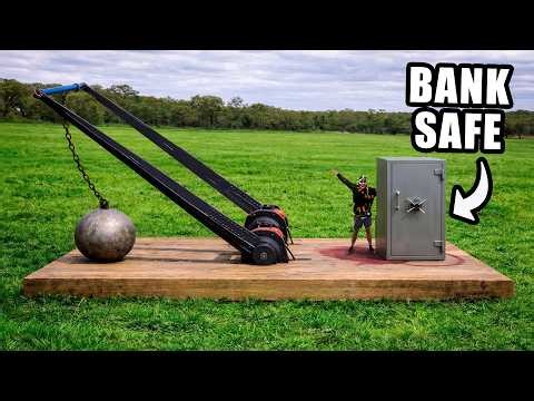 150mph Wrecking Ball Machine Vs Bank Safe