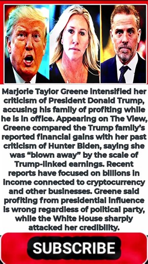 MTG Drops Bombshell Comparison Between Trump Family And Hunter Biden