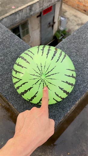 Experiment: Will a Water Balloon Explode If Rolled Down a High-Rise Building? 💥🎈 #balloon