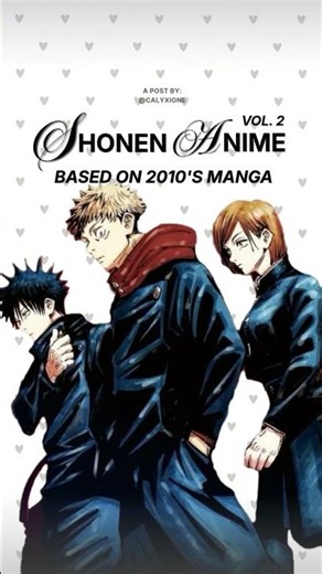 Shōnen Anime Based on 2010's Manga vol. 2