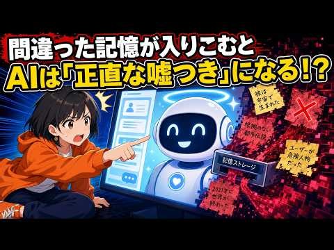 【AIの基礎】正解を毎回見せてもAIは“誤った反省メモ”を14回信じ続けた!?｜記憶の作話 を解説