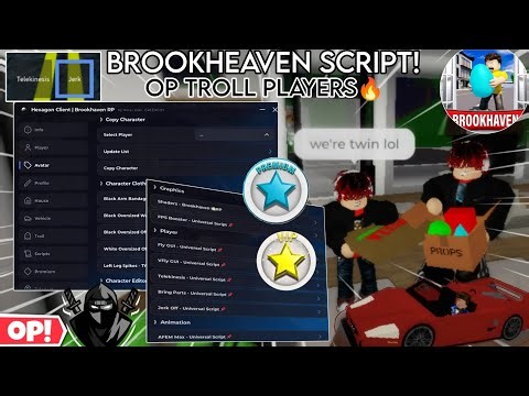 Brookhaven 🏠RP Script🔥 No-Key Troll Players,Copy Outfit,Throw Vehicle🤩,Universal Scripts😎 & More!✨